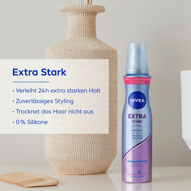 Nivea Haarmousse Extra Sterk 150 ml