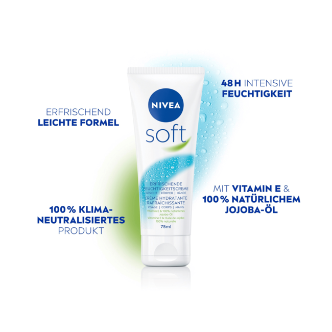 Nivea Soft Crème Tube 75 ml