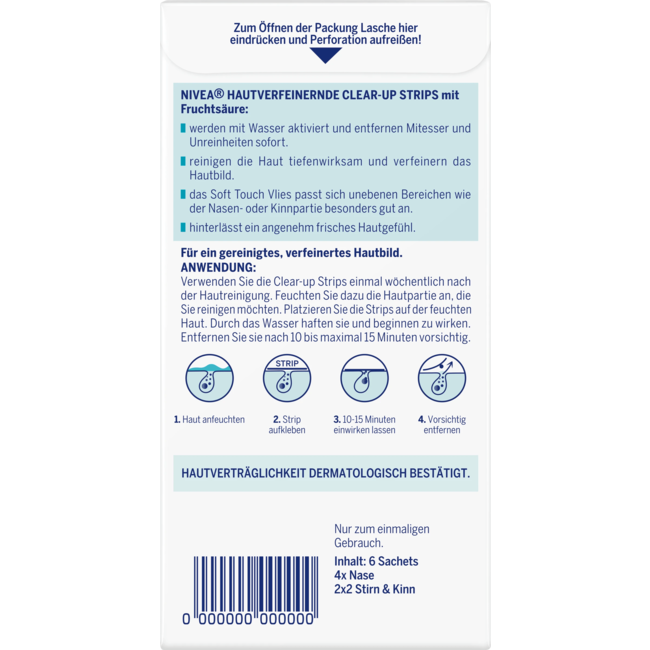 Nivea Clear-Up Nosestrips 6 St