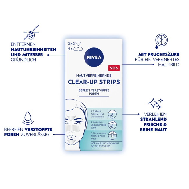 Nivea Clear-Up Nosestrips 6 St