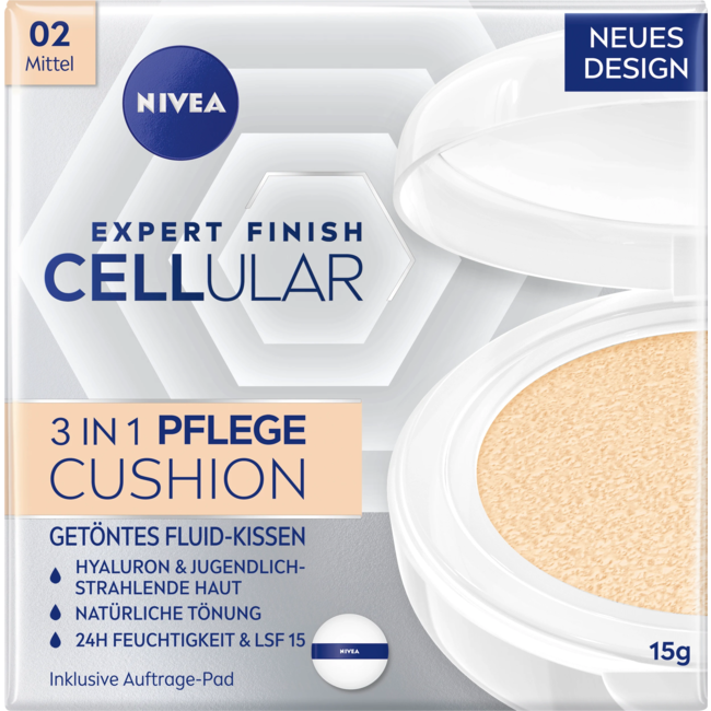 Nivea Cellular Expert Finish 3in1 Cushion Medium SPF15 15 g