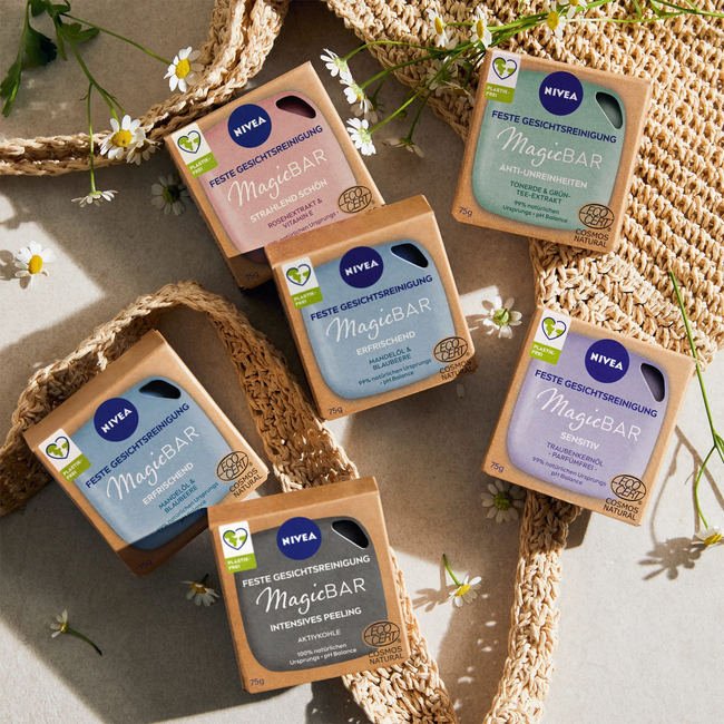 Nivea Magic Bar Vaste Gezichtsreiniging Active Carbon 75g