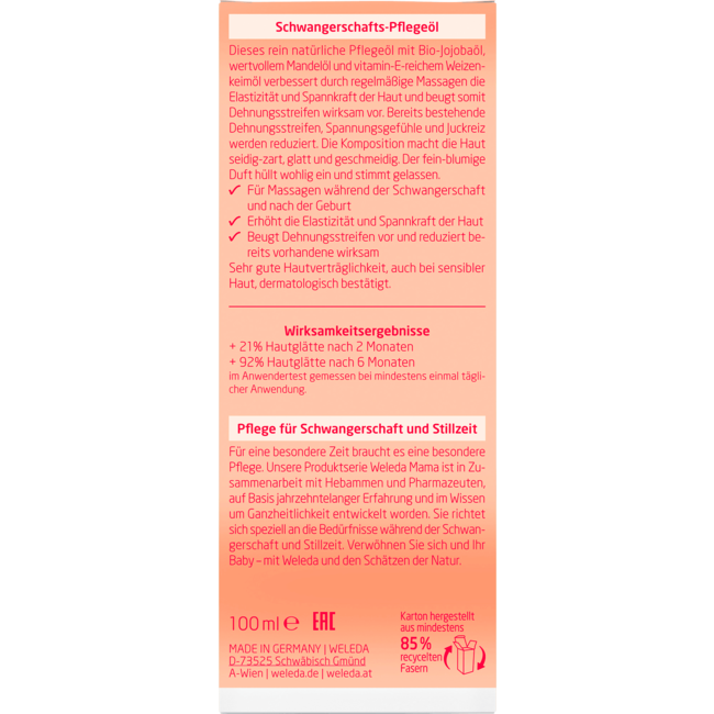 Weleda Verzorgingsolie Mama Zwangerschap 100 ml