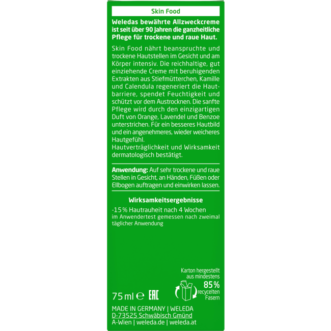 Weleda Skin Food Intensieve Gezicht & Lichaam 75 ml Duitse