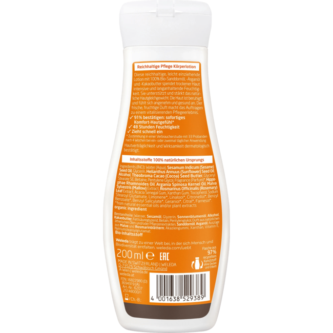 Weleda Bodylotion Rijke Verzorging Duindoorn 200 ml