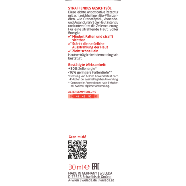 Weleda Gezichtsolie Granaatappel 30 ml