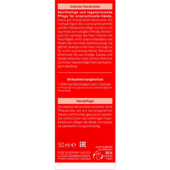 Weleda Intensieve Handcrème Granaatappel 50 ml