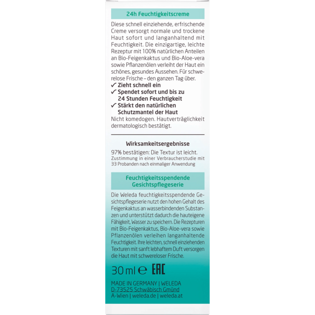 Weleda Gezichtscrème Vijgencactus 24h 30 ml