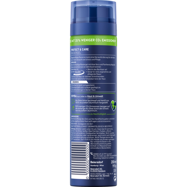 Nivea Men Scheergel Protect & Care 200 ml