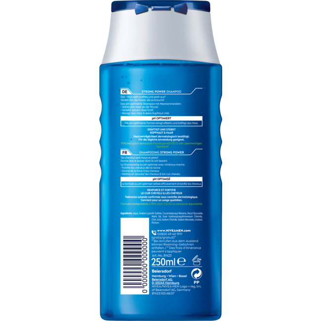 Nivea Men Shampoo Strong Power 250ml