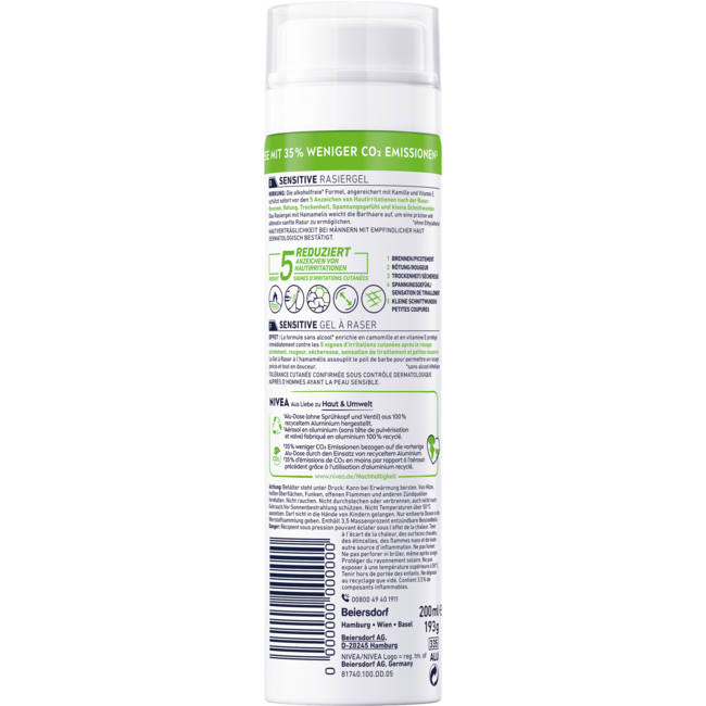 Nivea Men Scheergel Sensitive 200ml