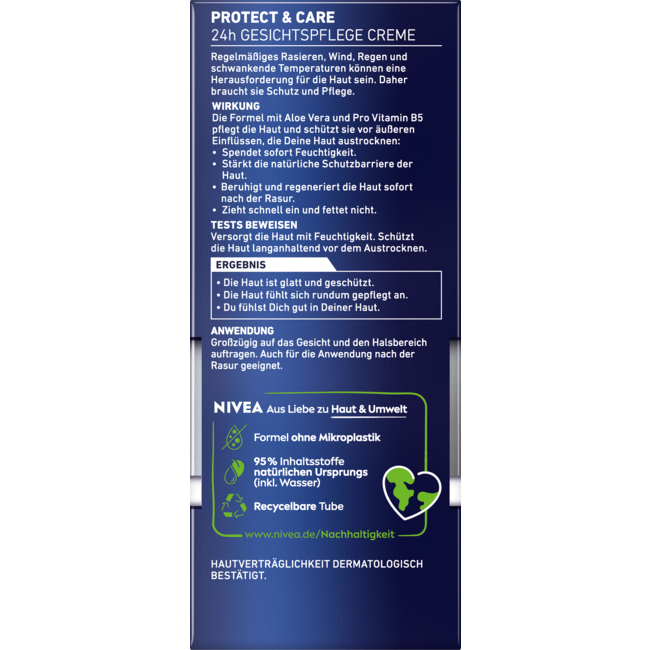 Nivea Men Gezichtscrème Protect & Care 75ml