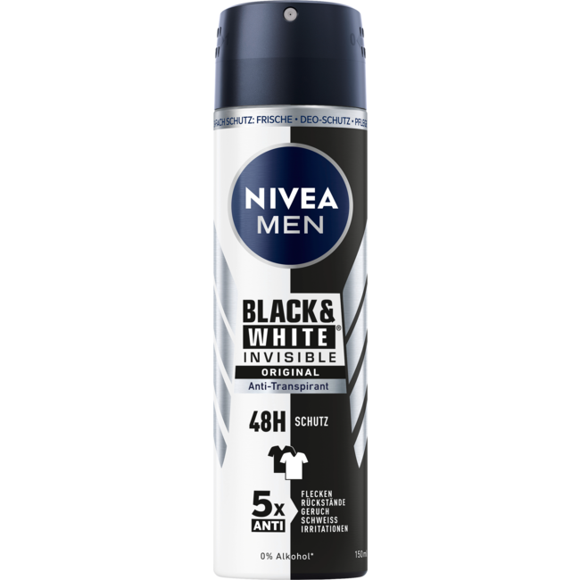 Nivea Men Antitranspirant Deospray Black & White Invisible 150ml