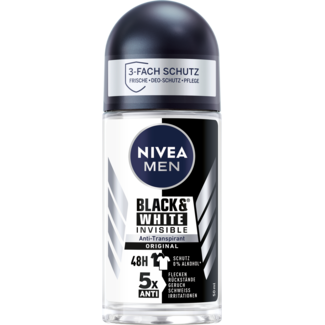 NIVEA MEN Nivea Men Antitranspirant Deo Roll-on Black & White Invisible