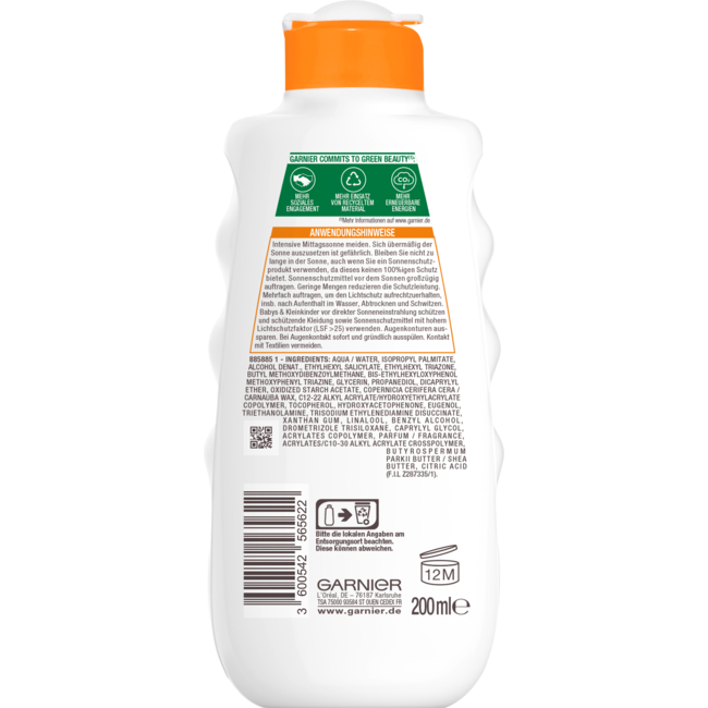 Garnier Ambre Solaire Zonnemelk Hydra SPF 50+ 200 ml
