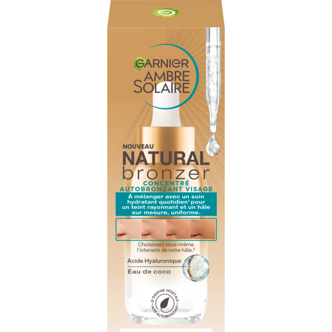 Garnier Ambre Solaire Zelfbruiner Concentraat Gezicht Natural Bronzer 30 ml