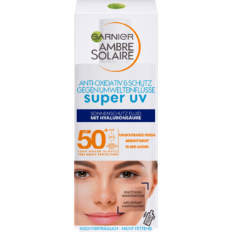 Garnier Ambre Solaire Garnier Ambre Solaire Zonnevloeistof Gezicht Super UV, SPF 50+