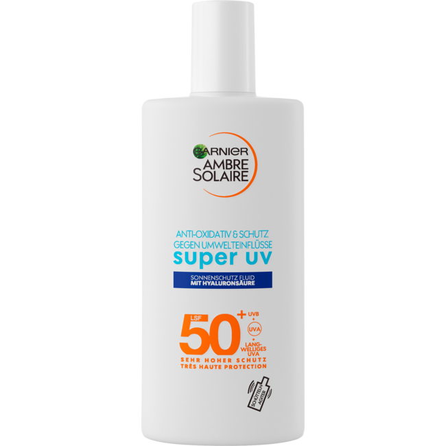 Garnier Ambre Solaire Zonnevloeistof Gezicht Super UV, SPF 50+ 40 ml