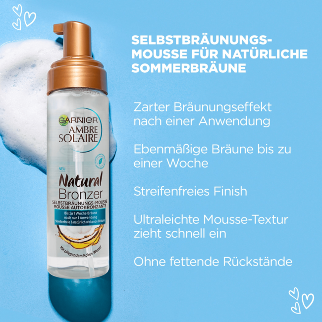 Garnier Ambre Solaire Zelfbruiner Mousse Natural Bronzer 200 ml