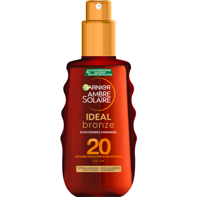 Garnier Ambre Solaire Zonnebrandolie Spray Ideaal Brons, SPF 20 150 ml