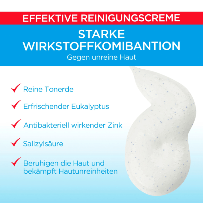 Garnier Skin Active Reinigingscrème Skin Clear 3in1 Klei 150 ml