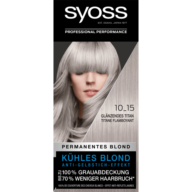 Syoss Haarverf 10-15 Glanzend Titanium 1 St.