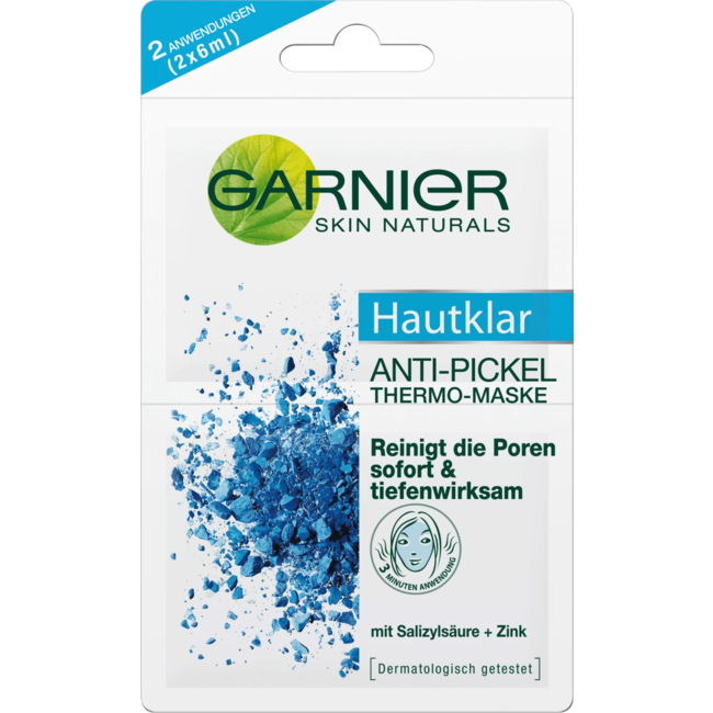 Garnier Skin Naturals Anti Puistje Gezichtsmasker Skin Clear Thermo 12 ml