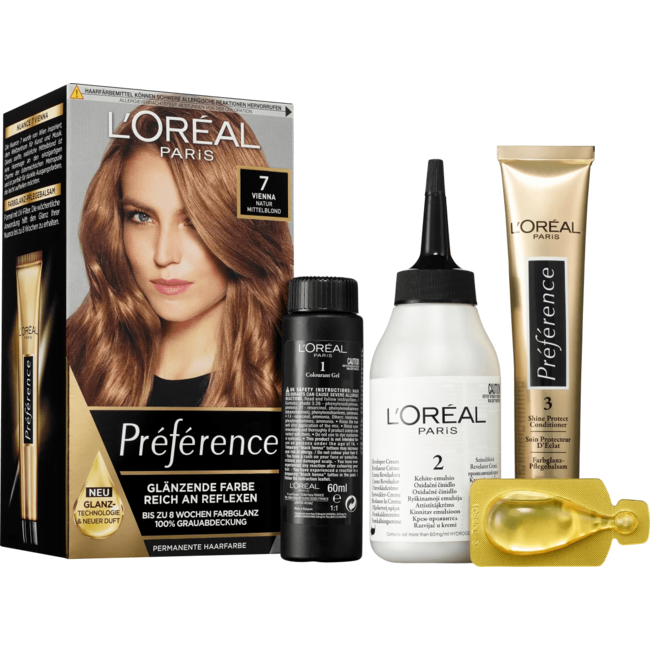 L'Oréal Paris Préférence Haarverf 7 Wenen Natuur Middenblond 1 St