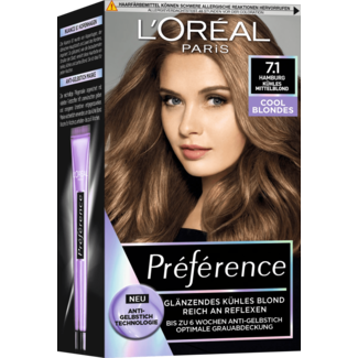 L'Oréal Paris Préférence L'Oréal Paris Préférence Haarverf 7.1 Hamburg Cool Blondes