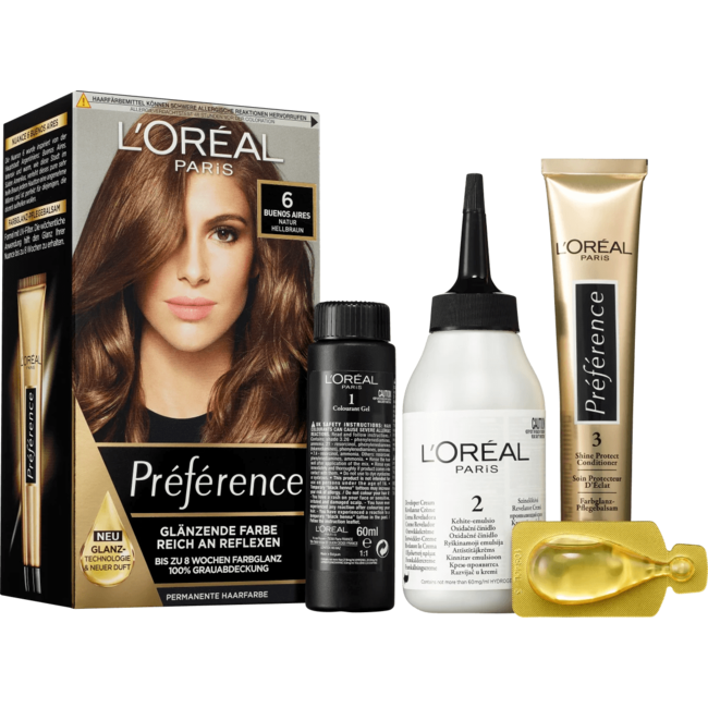 L'Oréal Paris Préférence Haarverf 6 Buenos Aires Natuur Lichtbruin 1 St