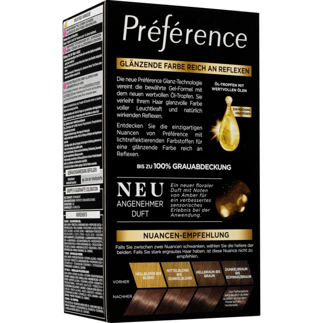 L'Oréal Paris Préférence Haarverf 6.21 Zürich Licht Parelmoerbruin 1 St