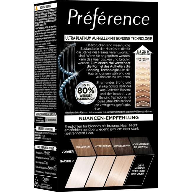 L'Oréal Paris Préférence Haarverf Le Blonding 9L Ultra Platinum
