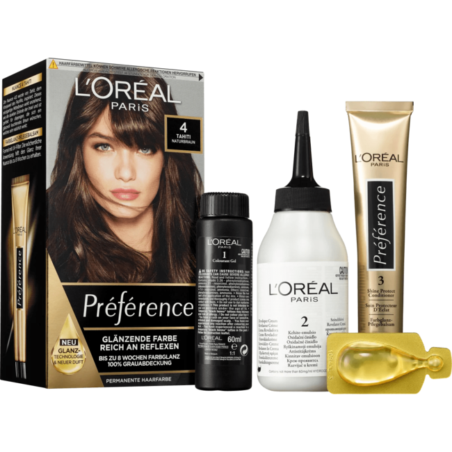 L'Oréal Paris Préférence Haarverf 4 Tahiti Natuurlijk Bruin 1 St