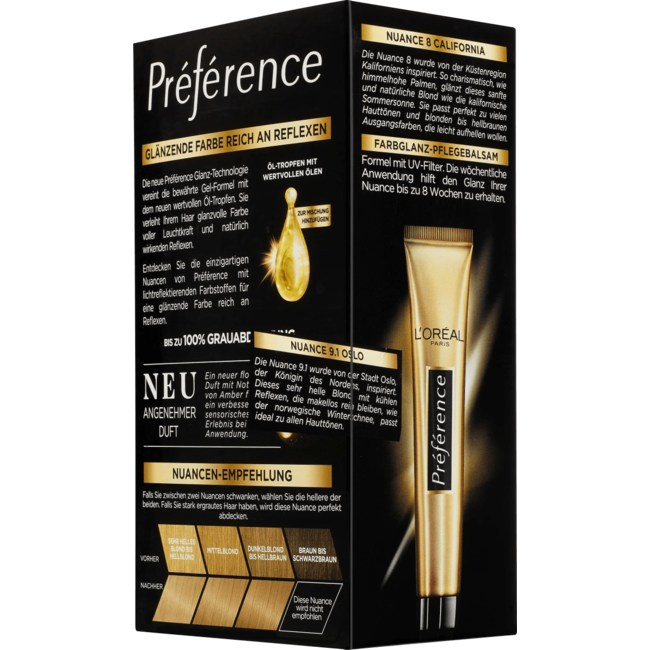 L'Oréal Paris Préférence Haarverf 9.1 Oslo Zeer Helder Ashblond 1 St