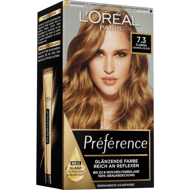 L'Oréal Paris Préférence Haarverf 7.3 Florida Karamelblond 1 St