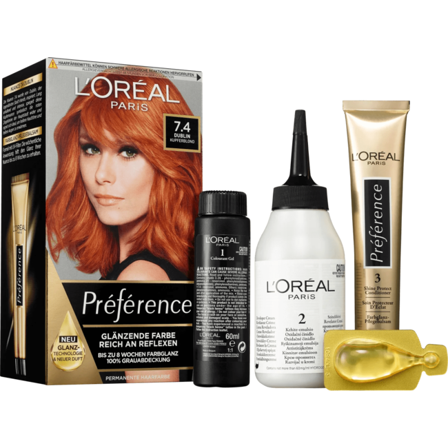 L'Oréal Paris Préférence Haarverf 7.4 Dublin Koperblond 1 St