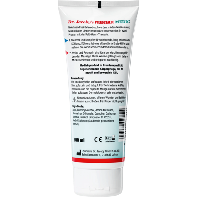 Dr. Jacoby Originele Paardenzalf Tube 200 ml