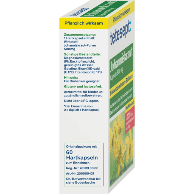 Tetesept Sint-Janskruid Capsules 60 St