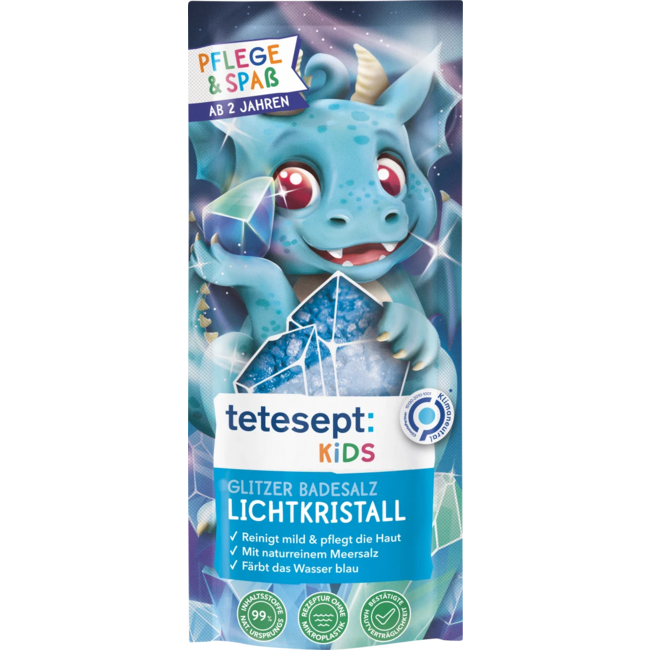 Tetesept Kids Glitter Badzout Lichtkristal 40 g