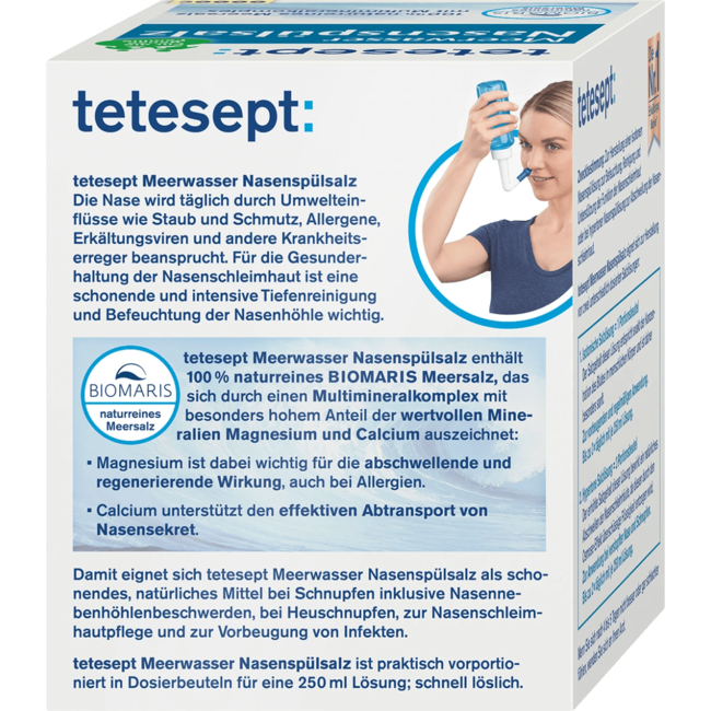 Tetesept Zeewater Neusspoelzout 40 St