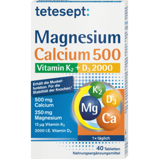 tetesept Tetesept Magnesium Calcium Vitamine K + D Tabletten