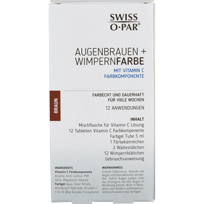 Swiss-O-Par Wenkbrauw- En Wimperverf Bruin 1 St