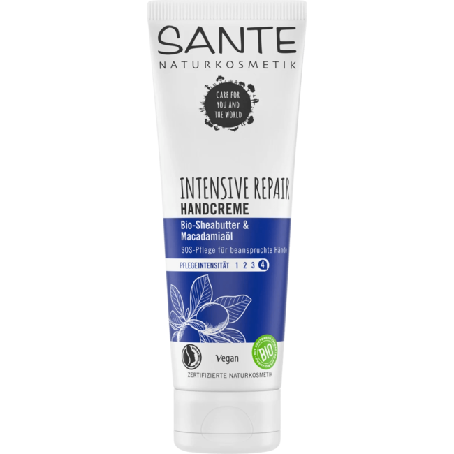 Sante Naturkosmetik Handcrème Intensive Repair Biologische Sheaboter & Macadamia Olie 75 ml