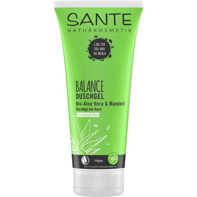 Sante Naturkosmetik Douchegel Balance Bio-Aloë Vera & Amandelolie 200 ml