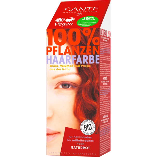 Sante Naturkosmetik Plantaardige Haarverf Natuurrood 100 g