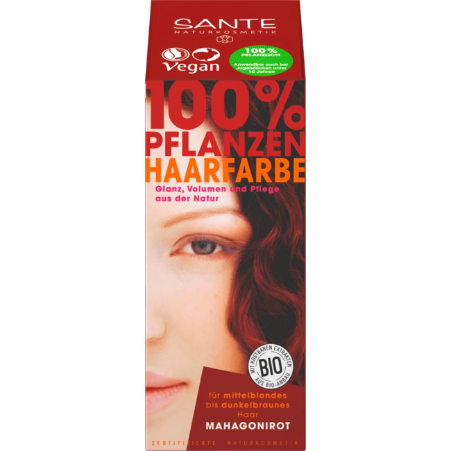 Sante Naturkosmetik Plantaardige Haarkleur Mahonie 100 g