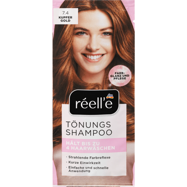 Réell‘E Tintshampoo 7.4 Kopergoud 14 ml