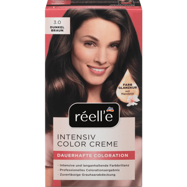 Réell‘E Intensive Color Cream Haarverf 3.0 Donkerbruin 110 ml