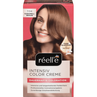 Réell‘E Réell‘E Intensive Color Cream Haarverf 7.04 Caramel Bruin