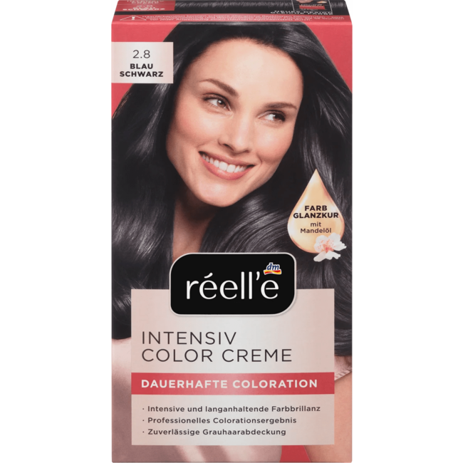 Réell‘E Intensive Color Cream Haarverf 2.8 Blauwzwart 110 ml